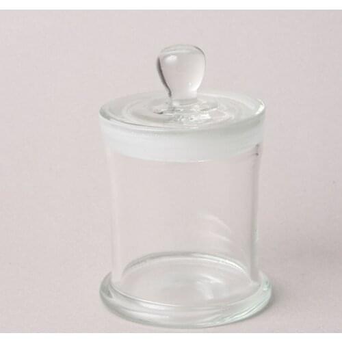 60*90mm Specimen Jar with Knob and Ground-In Glass Stopper Medical Formalin Formaldehyde Display Bottle