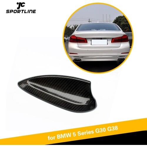 Carbon Fiber Shark Fin Antenna Carbon Fiber Car Fin Roof Antenna Decorate Aerial for BMW 5 Series G30 G38 F90 M5 520i 530i 540i