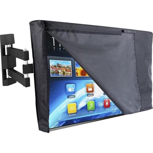 Outdoor TV Cover WITH FRONT FLAP and Bottom Cover The BEST Weatherproof Dustproof Material Protect LCD Television Patio TV Cover