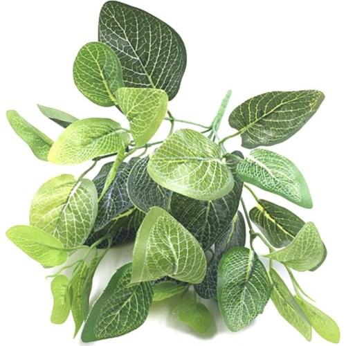 Fake Green Plants Artificial Plants Green Grass Plastic Flowers Simulation Grass Desktop Decor for Garden Outdoor Decoration