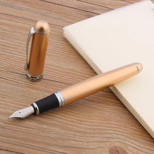 Jinhao 750 Silver parts M Nib golden Fountain Pen