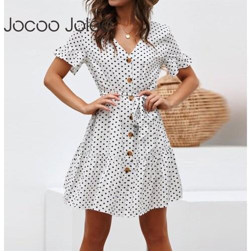 Летние платья в горошек Jocoo Jolee China At AliExpress