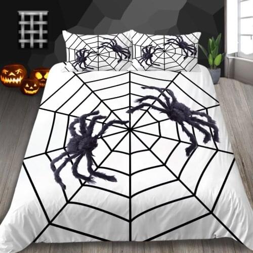 Halloween Bedding Set 3D Digital Printed Duvet Cover Child Kids Bedclothes Fashionable Soft Polyester Room Decorations