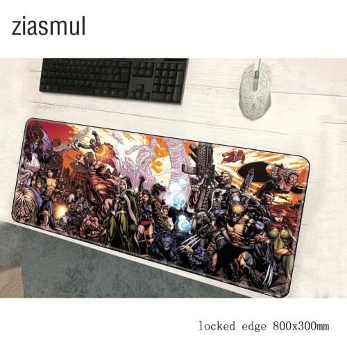 X-Men mouse pad HD print 800x300x3mm pad to mouse computer mousepad gaming padmouse gamer to High quality keyboard mouse mats