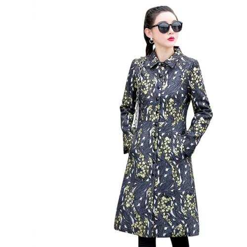 Plus Size 4XL Leather Coat Women New 2021 Womens Leather Clothing Long Slim Motorcycle Leather Jacket Female Coats