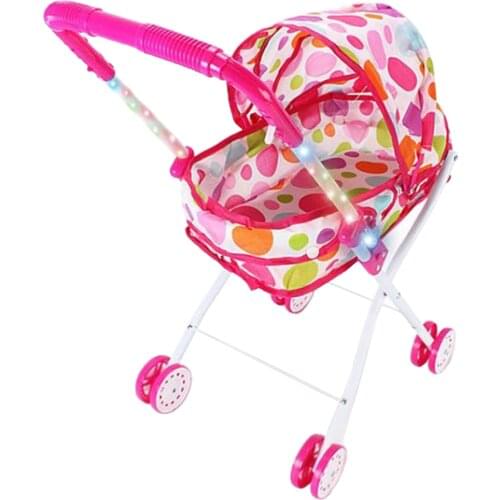 Cute Large-capacity Baby Doll Stroller - Great Gift For Kids, Toddlers Pink
