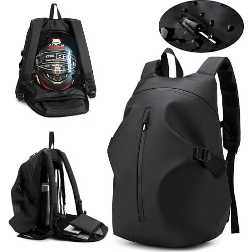 Motorcycle helmet laptop riding backpack Rainproof travel leisure backpack Business work bag
