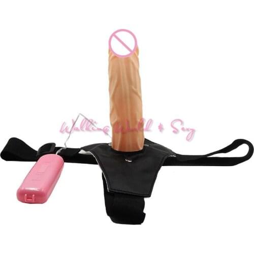 Multi Speed Soft Strap On Dildo Realistic Penis Harness Strapon Dildo Vibrator Sex Products Sex Toys For Women Lesbian Massage