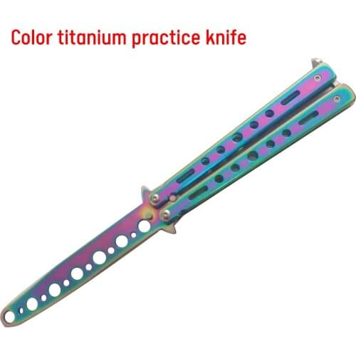 Butterfly Knife Butterfly Practice Knife Training Bladeless Metal Folding Knife Butterfly Knife Hand Tool Training Apparatus