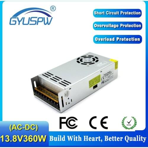 Single Output Switching power supply DC13.8V 26.1A 360W Led Transformer 110V 220V AC-DC Power Adapter For Light Lamp CCTV