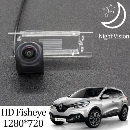 Owtosin HD 1280*720 Fisheye Rear View Camera For Renault Kadjar 2015 2016 2017 2018 2019 Car Vehicle Parking Accessories