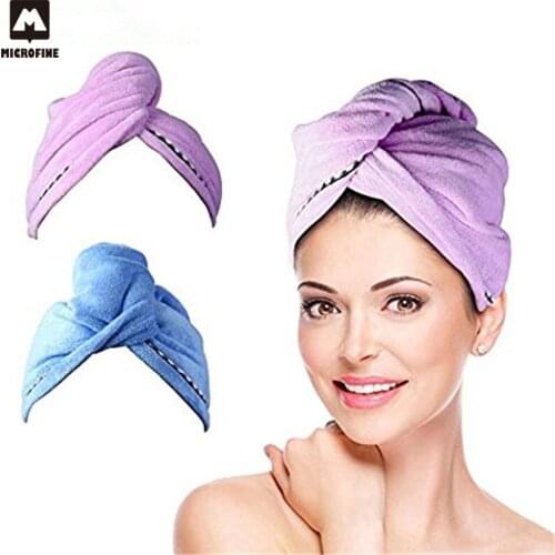 Rapid Drying Hair Towel Quick-Dry Head Towel For Bath High Quality Microfiber Towel For Lady Man Servitette Microfibre 2019