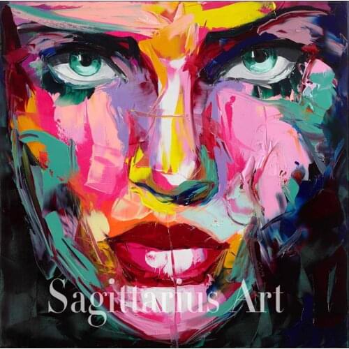 Hand painted Handmade Modern Abstract Wall Decor Fine Art Francoise Nielly SENTIMENTALE Oil Painting Artwork Canvas Painting art