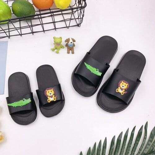 2019 New Baby Kids Slippers Boys Girls Summer Slippers Children Flip Flop Toddler Baby Home Soft Water Cartoon Non-slip Shoes