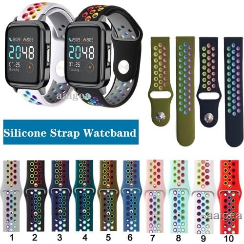 Silicone Sport Strap Band for Haylou LS02 Replacement band strap 20mm 22mm