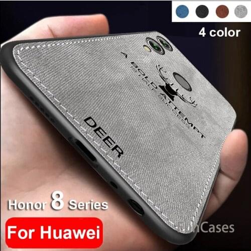 Fabric phone Cloth case on honor 8x case for huawei honor 8 lite case on honor 8 light bumper for huawei honor honer 8 x 8 lite