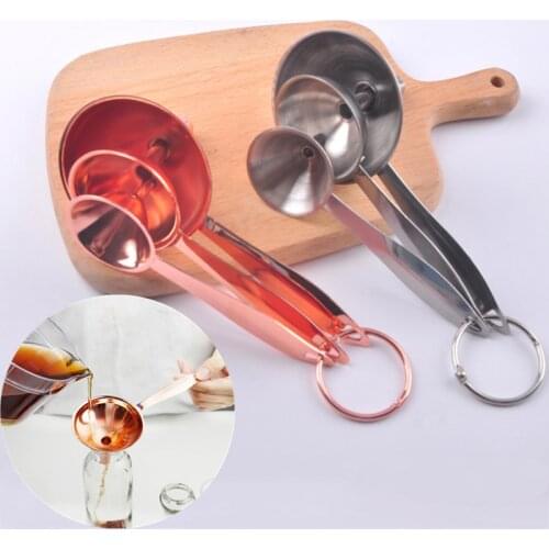 Stainless Steel Funnels with Long Handles Filling Funnel Kitchen Funnels Use for Transferring Oils Liquid Dry Ingredients Powder