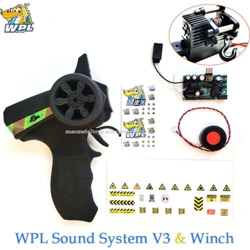 WPL Upgrade Control Control Sound System V3 Transmitter DIY Receiver Board Horn Spare Part Accessories Replacement For WPL Truck