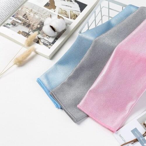 1PC Microfiber Car Glass Cleaning Towel Window Polishing Absorbent Windshield Cloth Household Cleaning Small Towel 30cmx30cm