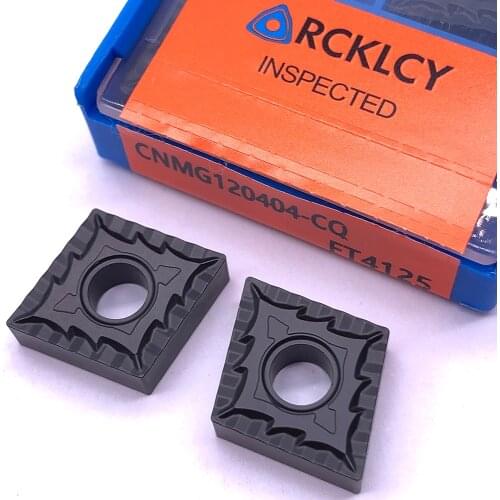 10pcs RCKLCY CNMG120404 CQ FT4125 tungsten High Quality Carbide Inserts Turning Tool Blade Lathe Cutter Turning Tool for Steel