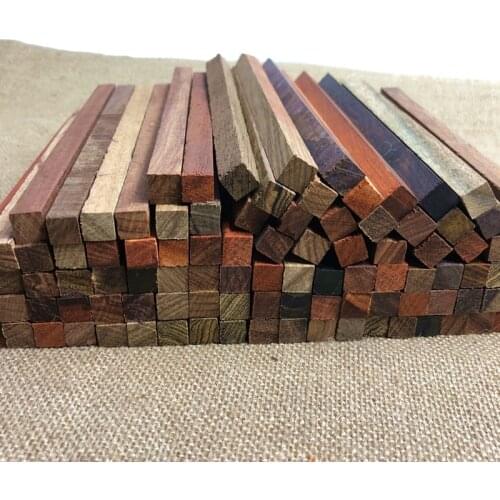 1/4/8/12 Pcs Small Pieces Sandalwood Rosewood 18*1*1 cm block Pixel block Decorative DIY Mini Suare Wood
