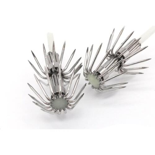 5pcs stainless steel luminous double umbrella hook Fishing gear lure Squid hook Sea fishing hook