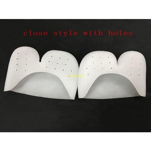 500pairs/lot Ballet Shoe Pointe Toe Covers with holes High Heels Pointed Toes Pain Protector Silicone Gel Soft Pads Feet Care