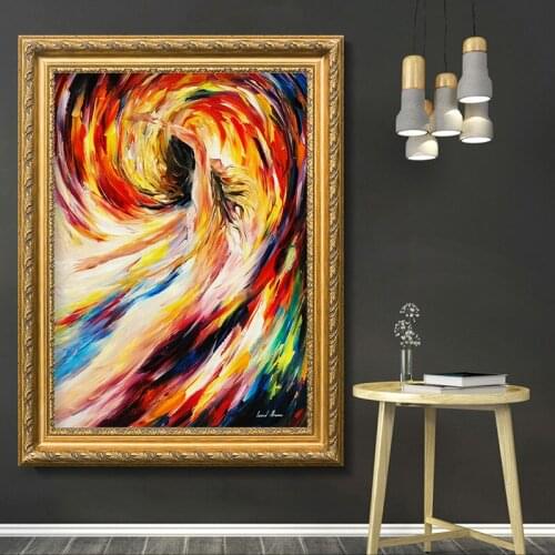 Abstract Belarusian Famous Modern Impressionist Artist Released Woman Canvas Painting Prints Poster Wall Art Picture Home Decor