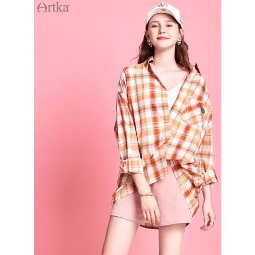 Женские рубашки оверсайз Artka China At AliExpress