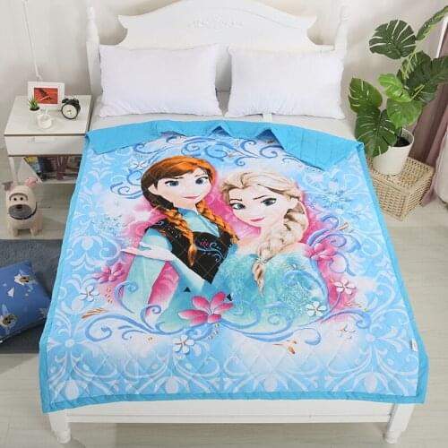 Disney Frozen Elsa Anna Girls Birthday Gifts Quilt Throw on Sofa Bed Blanket Cartoon Mickey Minnie Mouse for Children Kids Boys
