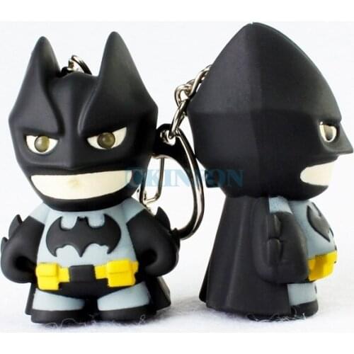 DHL 100PCS New Keychain Led with Sound, Flashlight Keychain Figure Keyrings Cool Keychain