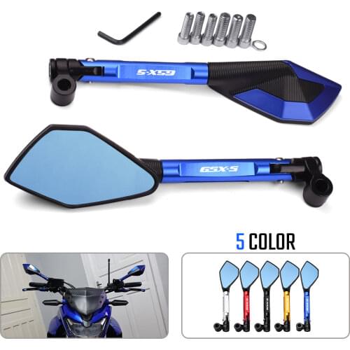 FOR SUZUKI GSXS GSX-S GSX S 750 1000 1000f 125 150 GSX-S1000 Motorcycle CNC Aluminum Rear View Rearview Mirrors Side Mirror 10mm