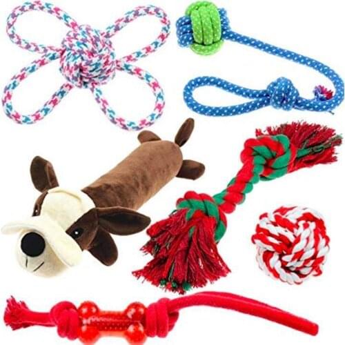 30 Set Dog Rope Toy Interactive Toy for Large Dog Rope Ball Chew Toys Teeth Cleaning Pet Toy for Small Medium Dogs Pet Products