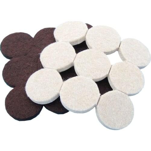 Round Felt Pads Table Chair Sofa Furniture Appliance Cushion Gasket Floor Abrasion Protector Guards about Dia. 27mm
