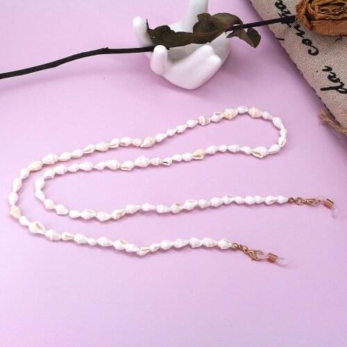 Fashion Conch Shell Face Mask Strap For Women Men Glasses Chains Sunglasses Lanyard Eyewear Cord Holder Necklace Jewelry