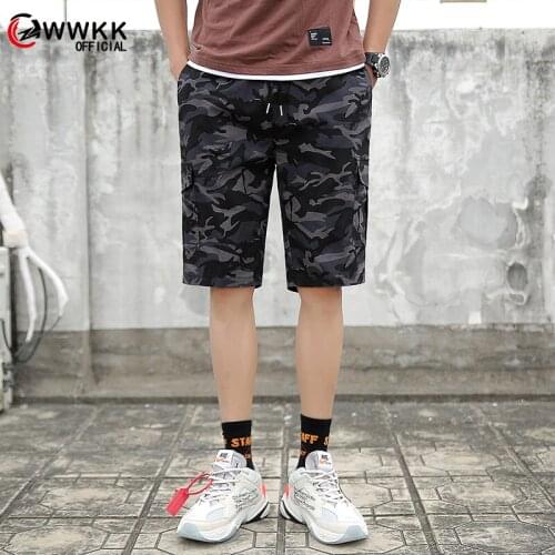 WWKK 2020 Camouflage colors Men Shorts New Summer Fashion Mens Beach Shorts Cotton Casual Male Shorts Brand Clothing