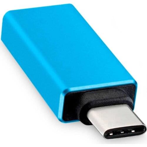 USB 3.1 to USB Type C OTG Adapter Blue for Samsung Galaxy S10/S9/S8/A50/A40/A30 Xiaomi Mi 10/Pro/9T/A3 Redmi Note 9/8/7