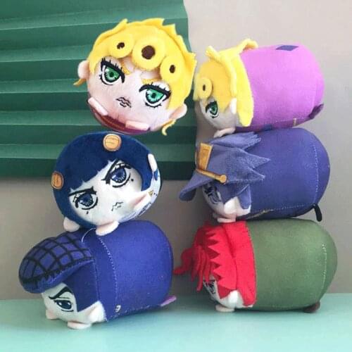 10 cm JoJos Bizarre Adventure Kujo Jotaro Giorno Giovanna Bruno Bucciarati Higashikata Josuke Plush Toys Pillow Baby Kids Gift