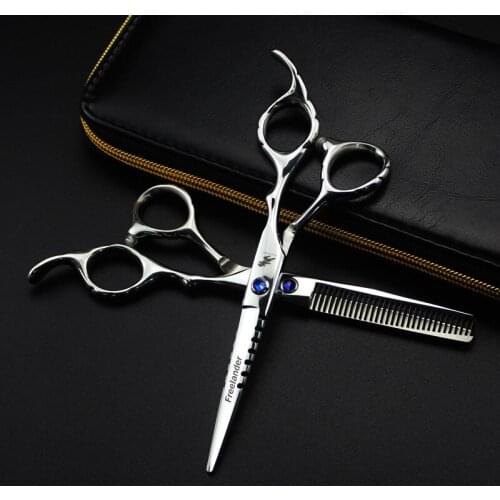 Professional 6 inch hair scissors set cutting scissor barber thinning shears scisors hairdressing scissors