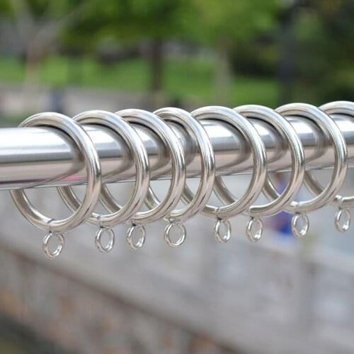 Silver Metal Curtain Ring On Rod For Hooks Curtain Clips Black Hanging Ring Curtain stainless steel shower curtain rings CP055&2