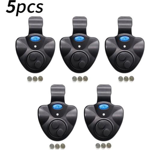Fishing Fish Bite Alarm Electronic Buzzer on Fishing Rod with Loud Siren Daytime Night Indicator With Battery