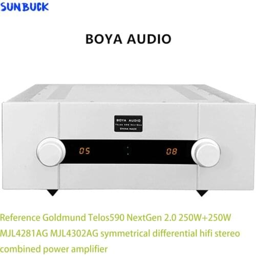 Sunbuck Reference Goldmund Telos590 NextGen 2.0 MJL4281 MJL4302 symmetrical differential hifi stereo combined power amplifier