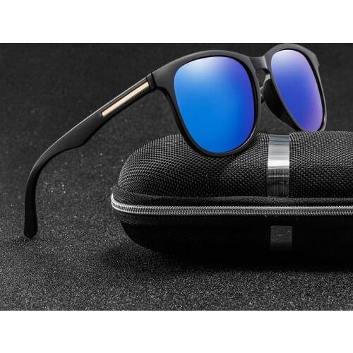 Fashion Polarized Sunglasses Men Classic Outdoor Round Big Frame Sunglasses Coating Lens Men Women Driving UV400