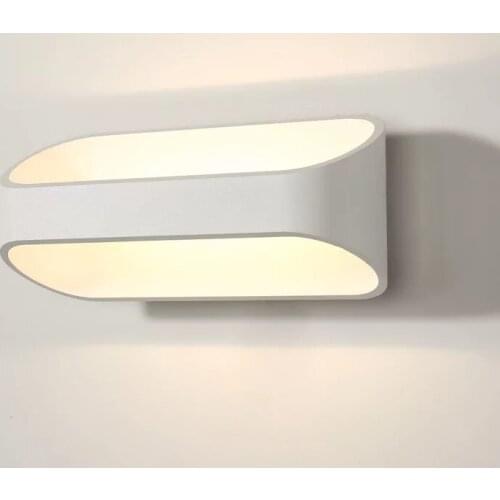 Nordic LED simple 220V110V indoor lighting home bedroom bedside lamp study bathroom living room balcony attic bathroom wall lamp