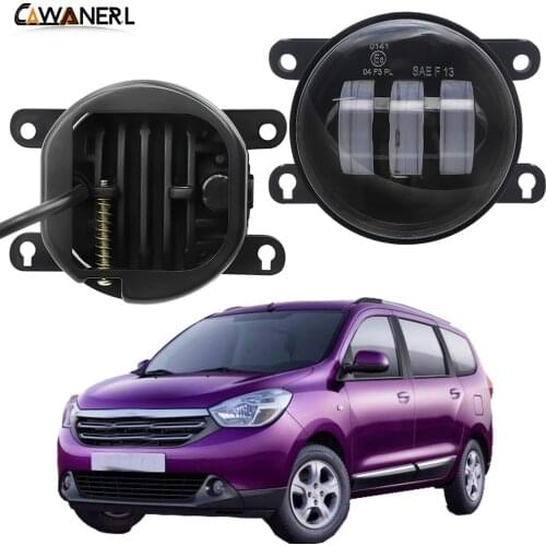 LED Fog Light Assembly 30W 6000LM Car Front Bumper Fog Lamp Daytime Running Light H11 12V For Renault Lodgy 2012-2018