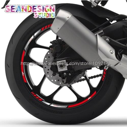 For YAMAHA YZF R1 R3 R6 Motorcycle Wheel Reflective Motor Bike Rim Decal Waterproof Sticker