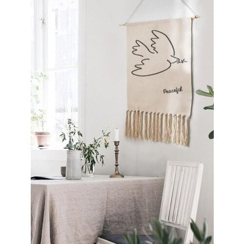 European And American Style Wall Decoration: Decorative Wall Art, Cotton Rope Woven Tapestry, Home Living Room, Kitchen, Dedroom