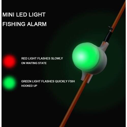 Sea Pole Smart Alarm Light Battery Type Electronic Bite Signal Device Fishing Alarm Prompt Night Fishing Light Bite Indicator