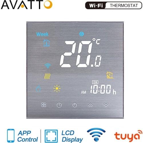 AVATTO Tuya WiFi Smart Thermostat Temperature Controller for Water/Electric floor Heating/Gas Boiler Work with Alexa Google Home