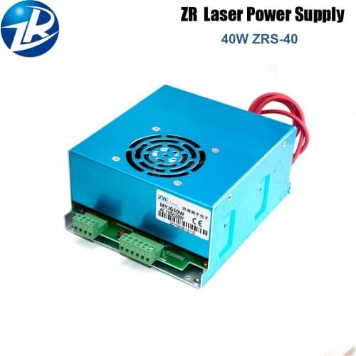 Zurong 30W-40W CO2 Laser Power Supply for CO2 Laser Engraving Cutting Machine MYJG ZRS-40W Laser Power Supply
